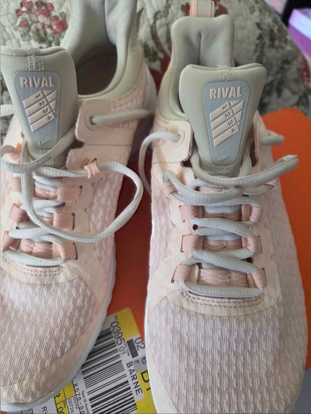 Nike Women's Light Pink Mesh Running SneakersNike Renew Rival Pink Shoes - Picture 5 of 8